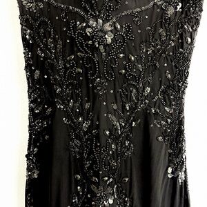 NWT Black EVENING Midi Dress from Jean Louis Scherrer SZ Small